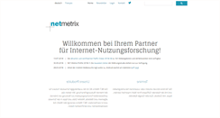 Desktop Screenshot of net-metrix.ch